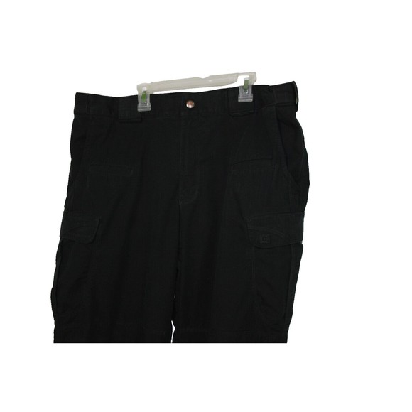 511 Plus Tactical Cargo Black Utility Pants Mens 36x32 Elastic Waist Poc… - Picture 3 of 12